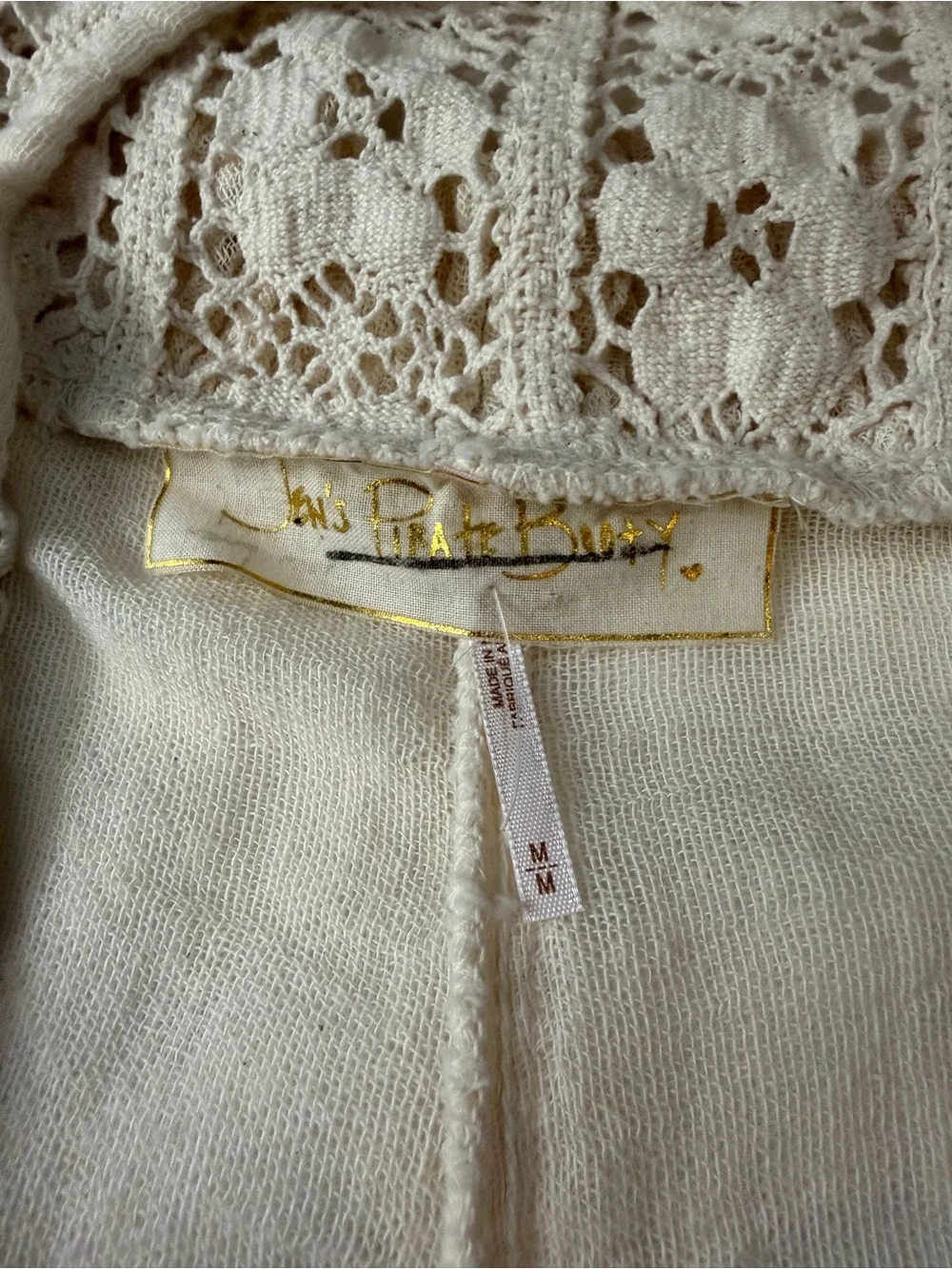 JEN'S PIRATE BOOTY x FREE PEOPLE Idelle Romper Ivory M - Picture 6 of 16